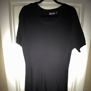 Black short sleeve dress